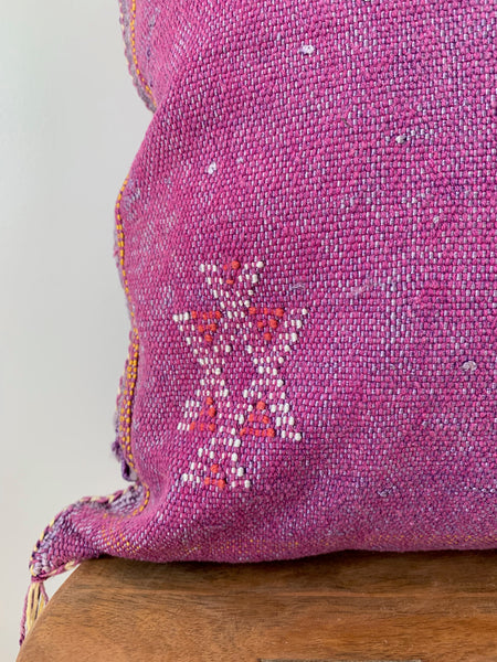 Purple Cactus Silk Pillow Cover