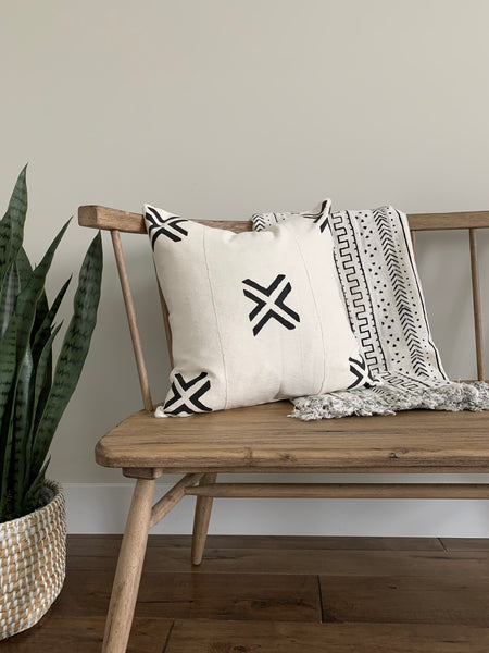 Double X Mudcloth Pillow Cover